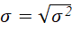 Standard deviation