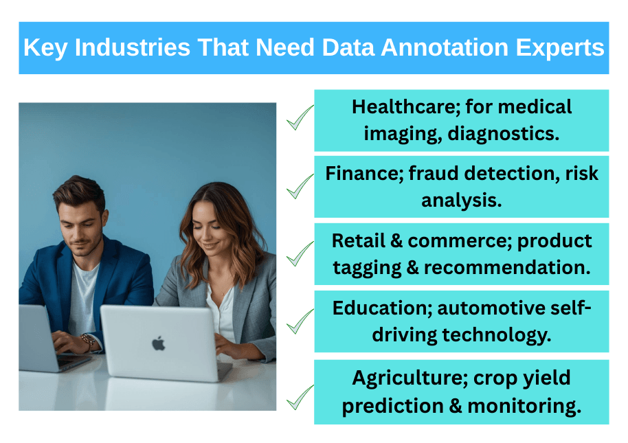Key Industries That Need Data Annotation Experts
